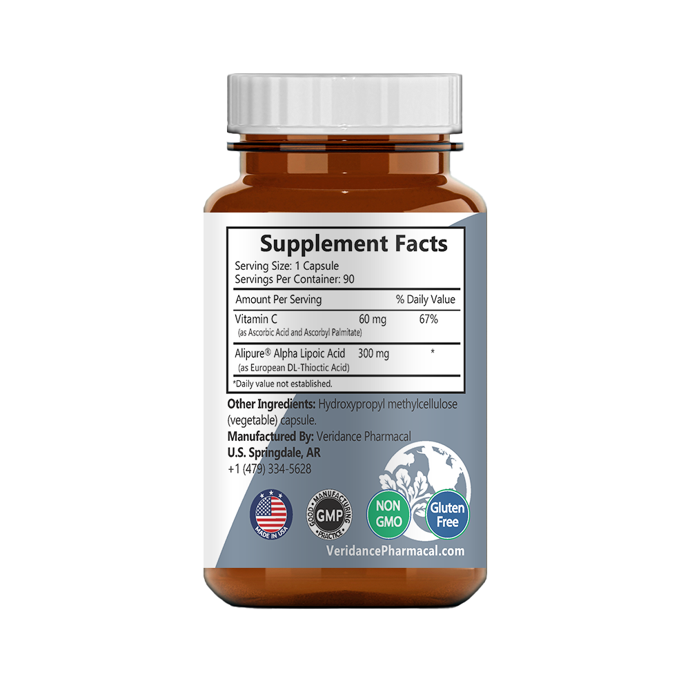 Alpha Lipoic Acid (300mg) w/ Vitamin C (Alipure)