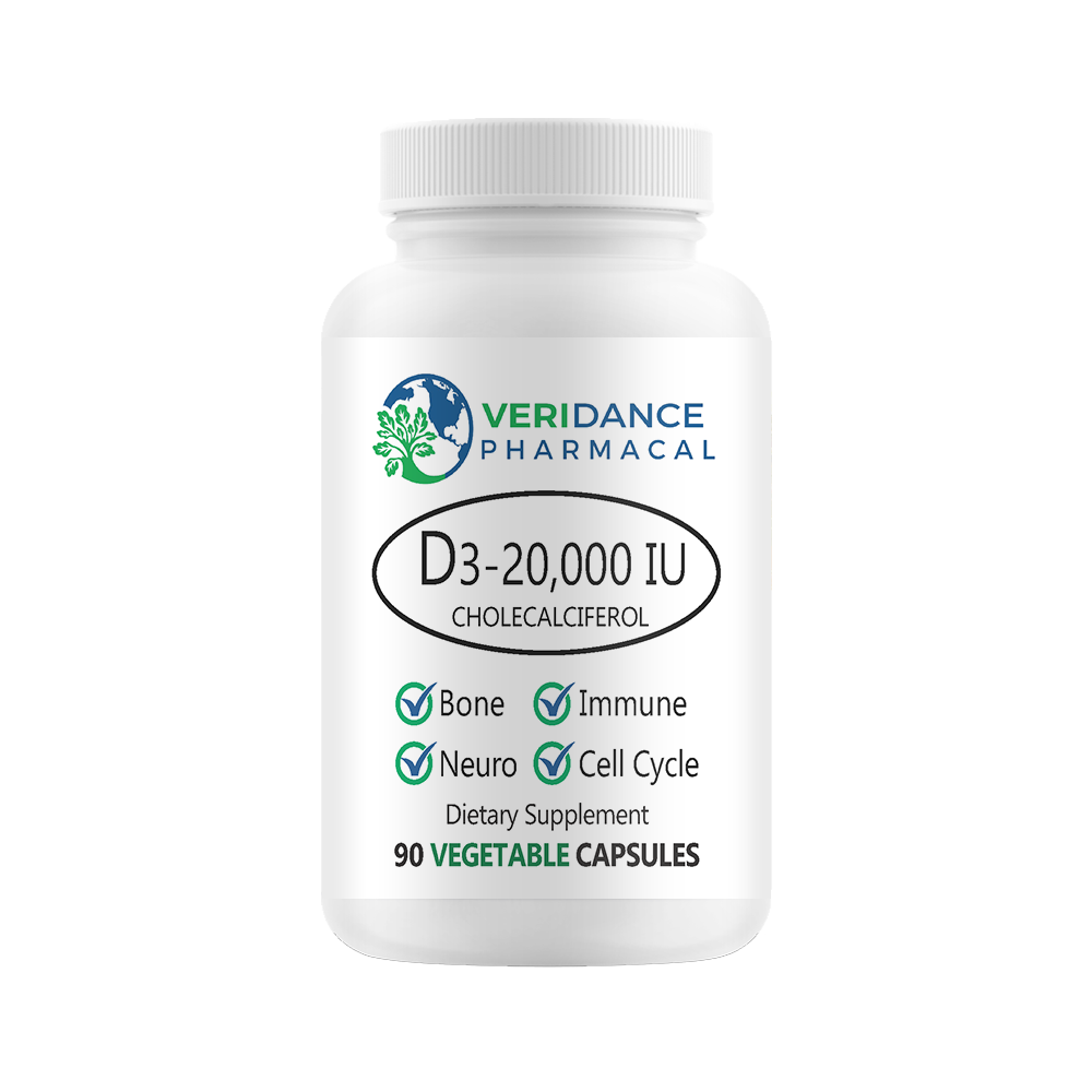 D3-20,000 IU (Cholecalciferol) – Veridance Pharmacal