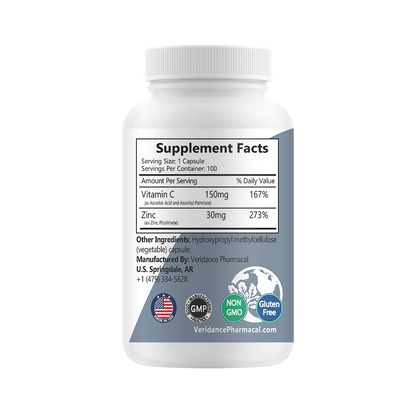 Zinc 30mg + Vitamin C